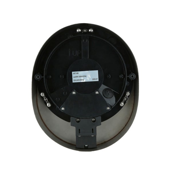 Rückseite einer Wandleuchte mit LED, 8 Watt, 3000 Kelvin und Schutzart IP44