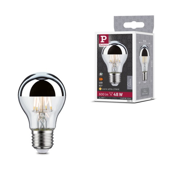Paulmann LED Spiegelkopf Lampe E27 6,5 Watt warmweiß mit Verpackung