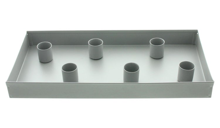 FRANK FLECHTWAREN | Stabkerzenhalter Magnet, METALL, 30 x 15 x 3 cm