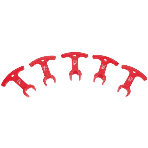 Fünf rote BGS technic Zündkerzenstecker Zangen