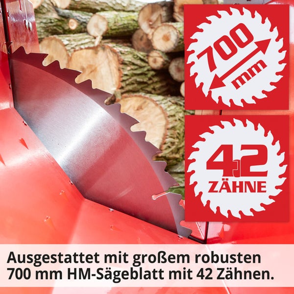 Kreissägeblatt mit 700 Millimeter Durchmesser und 42 Zähnen