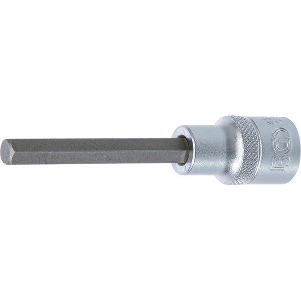 BGS Bit-Einsatz Länge 100 mm Antrieb Innenvierkant 12,5 mm (1/2) Innensechskant 8 mm - 4263