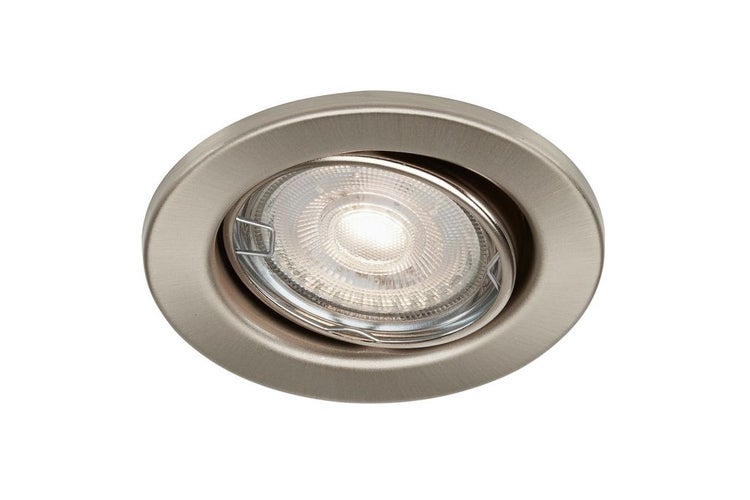 LED Einbauleuchte Einbaulampe schwenkbar IP23 Ø8,6 cm 5W nickel 1xGU10 Briloner