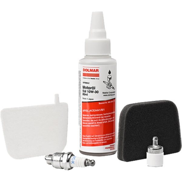 Dolmar Motoröl SM 10W-30 80ml, Zündkerze und Filterset