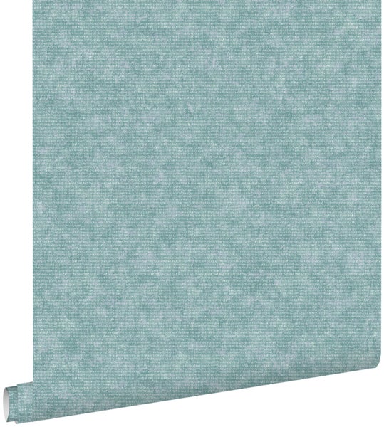 ESTAhome Tapete Uni Aqua Grün - 53 cm x 10.05 m - 148306