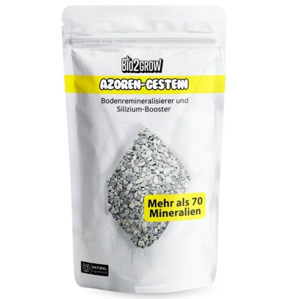 Bio2Grow Azoren-Gestein in einer weißen Verpackung