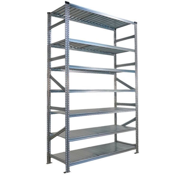 Metallregal mit mehreren Ebenen für Lagerzwecke