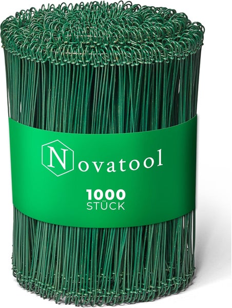 Novatool Drilldraht Sackverschlüsse kunststoffummantelt mit Ösen 1000 Stück