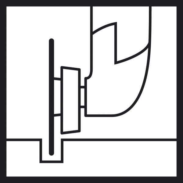 Symbol für die Installation eines Wand-WCs