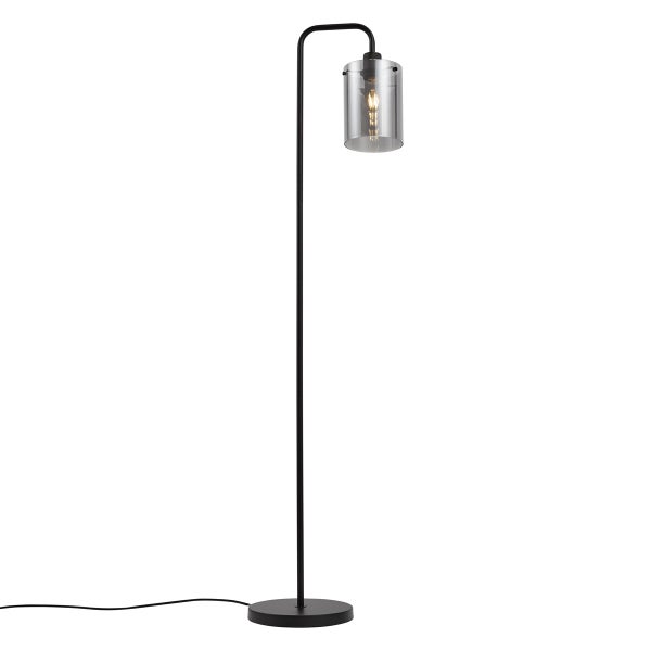 Stehleuchte mit Glasschirm für Innenräume