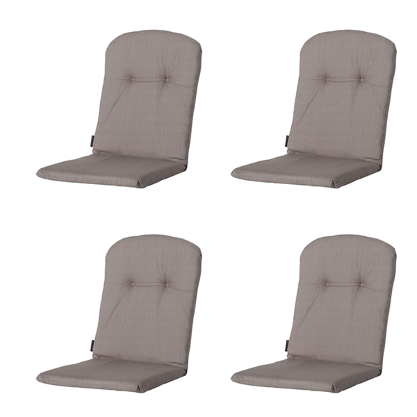 Stuhlauflage Stapelstuhl Basic taupe - Ca. 96x45 cm - 4er-Set