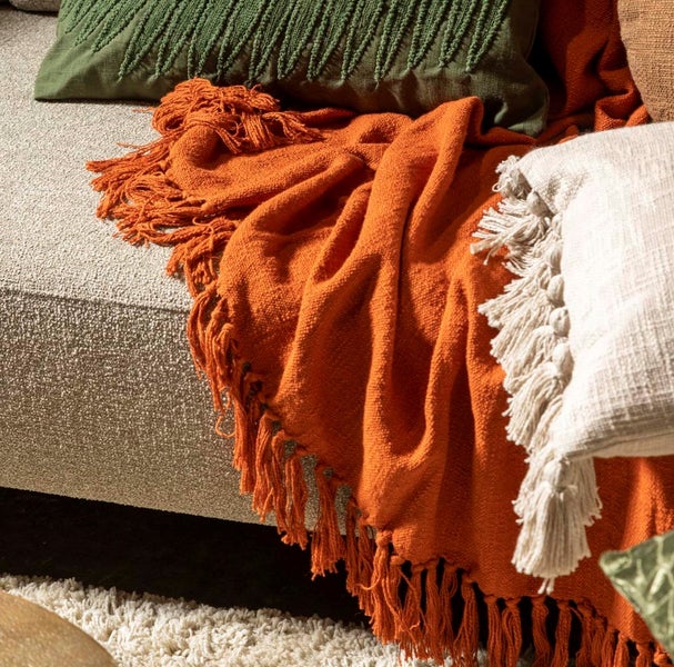 Wohndecke June - Orange 140x180 cm