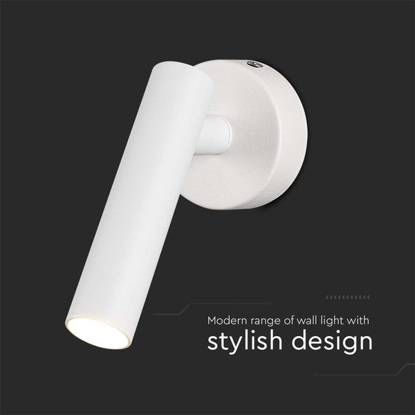 Weiße Wandleuchte für Innenräume