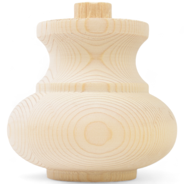 Holzmöbelfuß mit abgerundeter Form