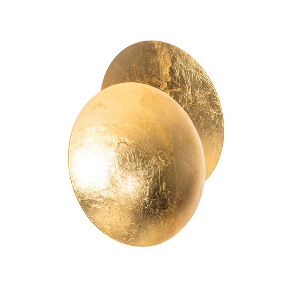 Moderne Wandleuchte Gold Rund 20cm - Sunrise