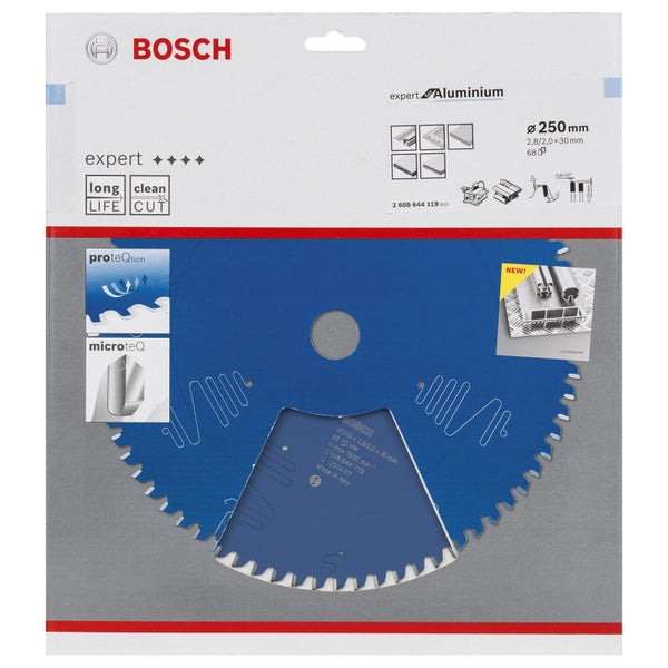 Bosch Logo. Bosch Kreissägeblatt Expert Aluminium mit 250 Millimeter Durchmesser