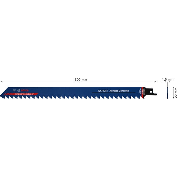 Bosch Expert Aerated Concrete S 1241 HM Säbelsägeblatt - 2608900410
