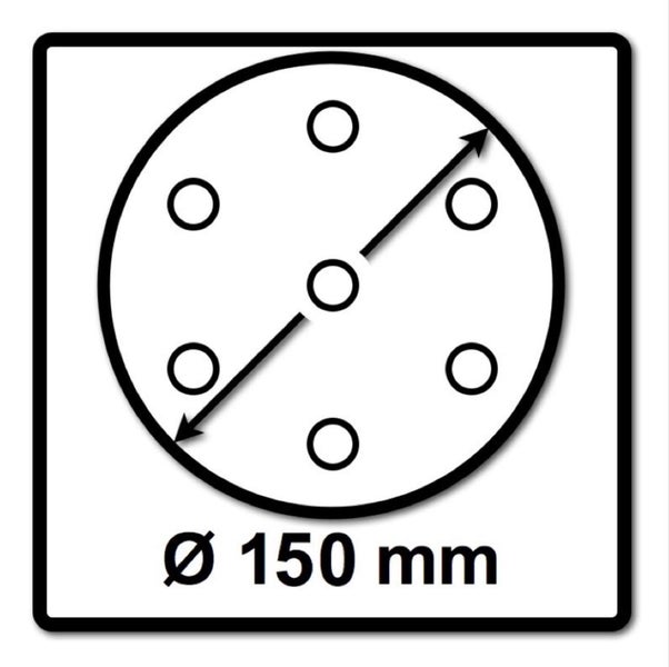 Festool STF D150/48 Schleifscheiben Granat P400 150 mm 400 Stk. ( 4x 575172 ) für RO 150, ES 150, ETS 150, ETS EC 150, LEX 150, WTS 150, HSK-D 150