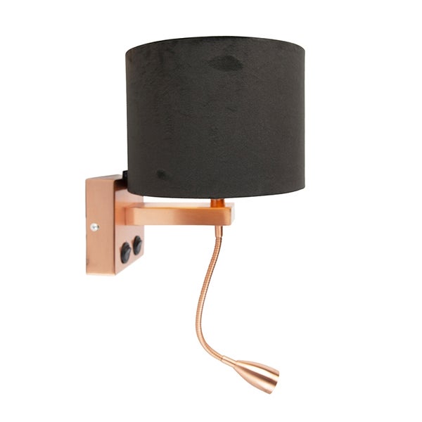 Wandleuchte mit Leselampe und Schalter