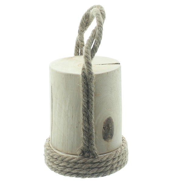 Holztürstopper mit Seilgriff