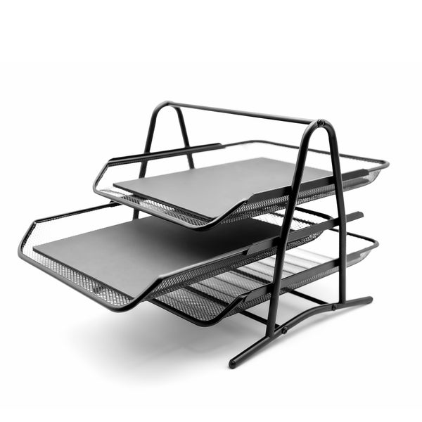 Dokumentenablage mit drei Fächern aus Metall