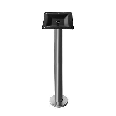 Tischbein aus Metall mit quadratischer Montageplatte zur Befestigung an Tischplatten