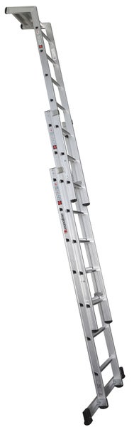 Mehrzweckleiter aus Aluminium mit drei Abschnitten