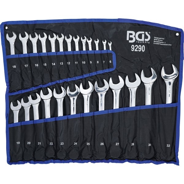BGS Maul-Ringschlüssel-Satz SW 6 - 32 mm 25tlg. - 9290