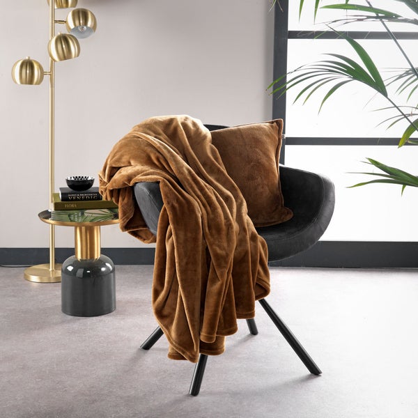 Wohndecke Charlie - Braun 200x220 cm