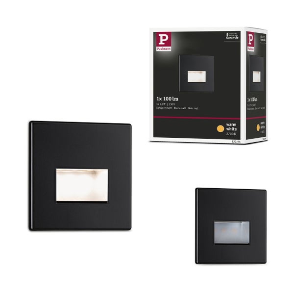 Quadratische LED-Orientierungsleuchte für den Innenbereich