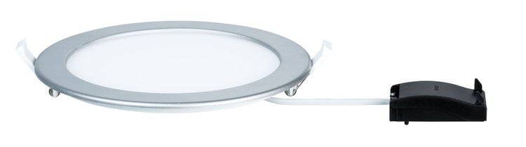 LED Einbaupanel IP44 rund 220mm 16,5W 1150lm 4000K Chrom matt