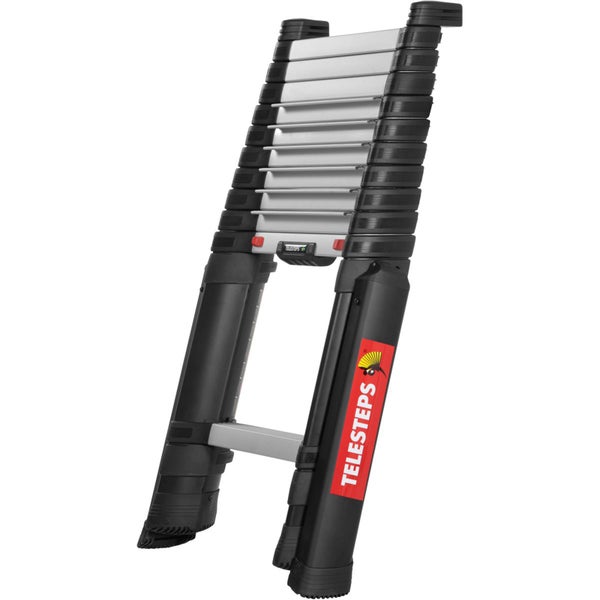 Telesteps Teleskopleiter aus Aluminium und Kunststoff.