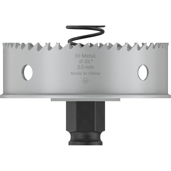 Lochsäge aus Bimetall, Durchmesser 83 Millimeter