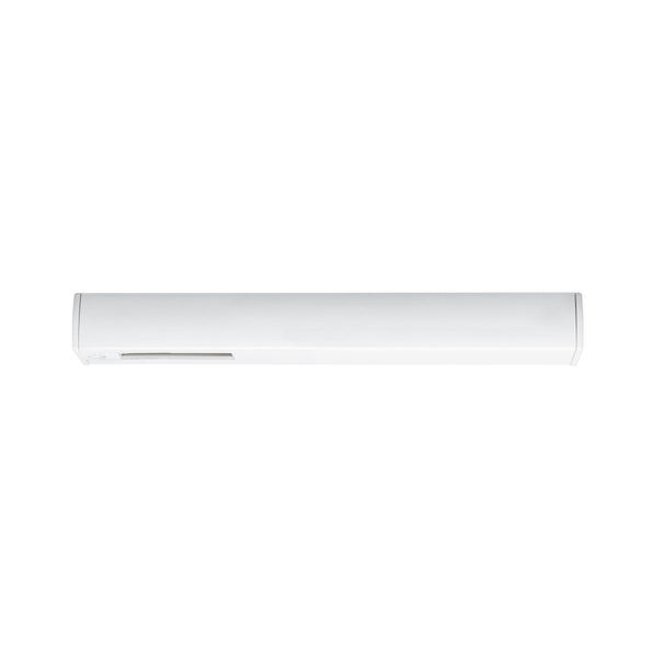 Schlanke LED-Unterbauleuchte in Weiß, rechteckige Form mit integriertem Sensor.