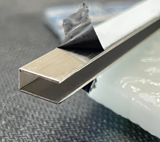 Edelstahl Quadratrohr mit Schutzfolie