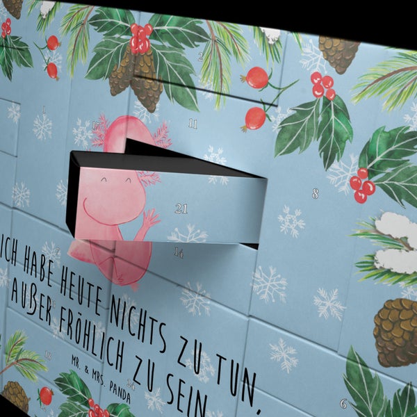 Mr. & Mrs. Panda Befüllbarer Adventskalender Axolotl Hurra - Blau Pastell
