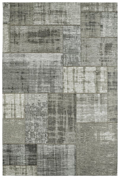 Kurzflor Teppich Galatea Silber Modern 155 x 230 cm