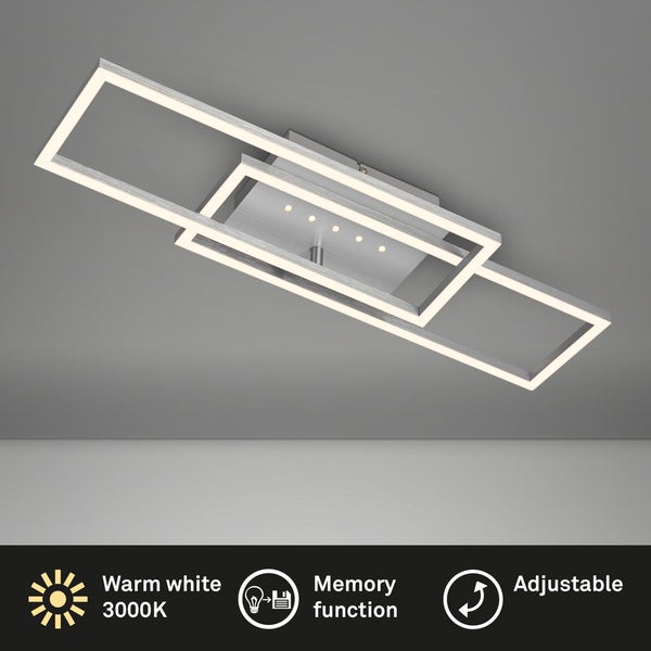 LED ceiling light with LED dots, aluminium, 1xLED/