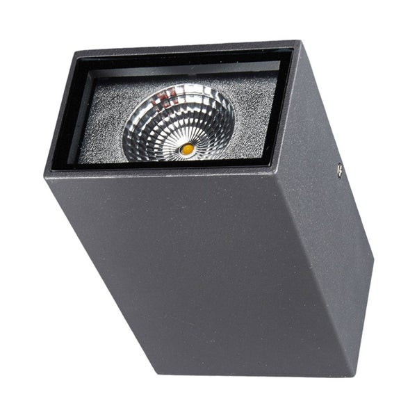 Lucande LED Wandleuchte außen Jale (spritzwassergeschützt (Modern) in Schwarz aus Aluminium (2 flammig, ) - Außenwandleuchten Wandlampe Led Außenlampe Outdoor für Außenwand/Hauswand