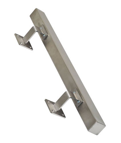 Quadratischer Handlauf aus Edelstahl 150 cm