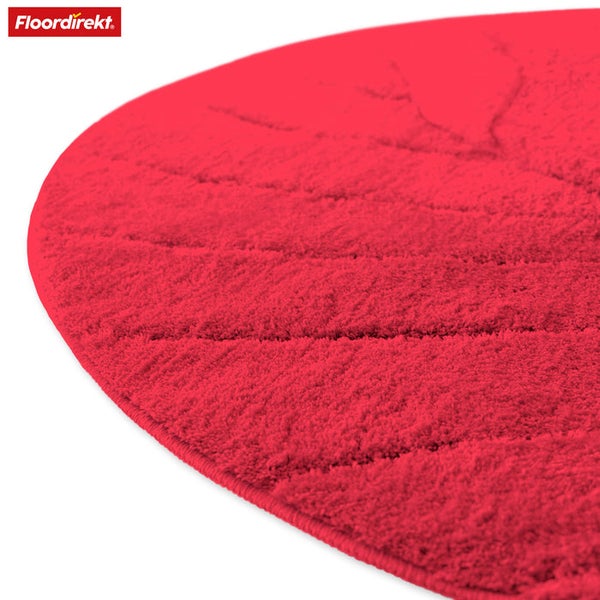 Runder Teppich mit Struktur