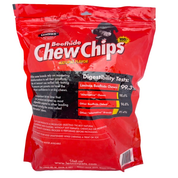 Lifebound - Hundesnack: Rinderhaut-Chips mit natürlichem Geschmack für Hunde – (3 Packungen á 453,5 g)