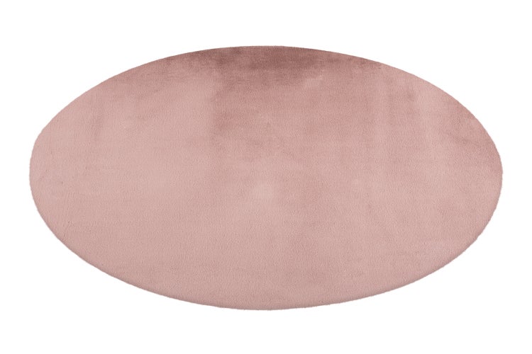 Runder Teppich aus Textil mit weicher Oberfläche für den Wohnbereich