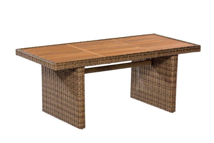 Toskana Gartenmöbelset 7tlg., Hochlehner durch Gasdruck verstellbar, inkl. Auflagen, 185 x 90 cm