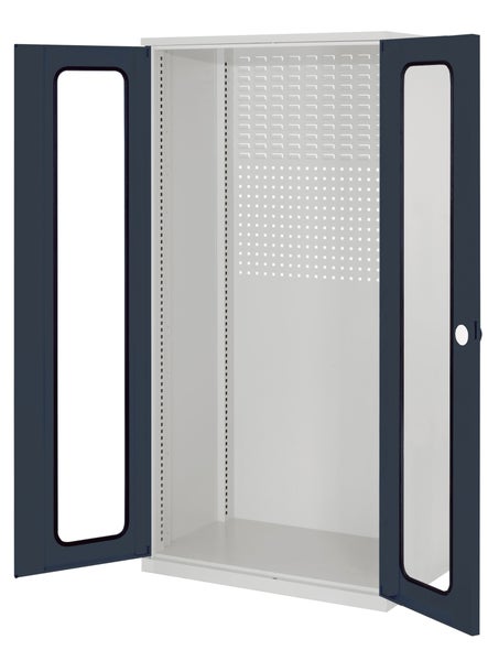 Offener Werkzeugschrank mit Lochwand