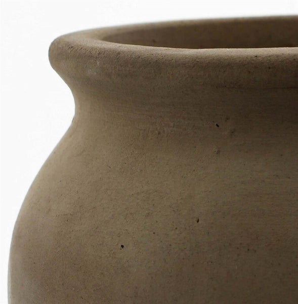 Dekoleidenschaft Pflanztopf Terracotta 20 cm hoch, rustikal, braun, schwere Qualität, Vintage Blumentopf, Übertopf, Pflanzgefäß, Gartendeko für Draußen