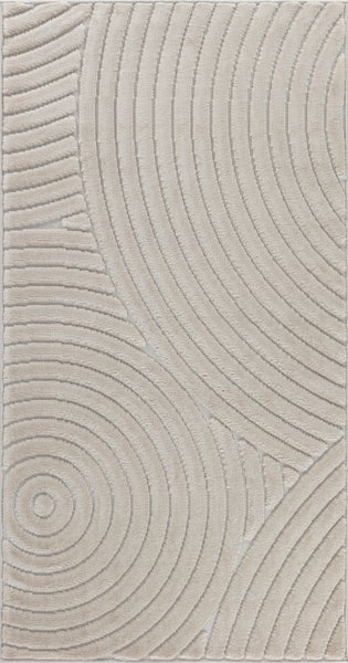 Moderner Skandinavischer Teppich für Innen-/Außenbereich Beige 80x150 cm KOANA
