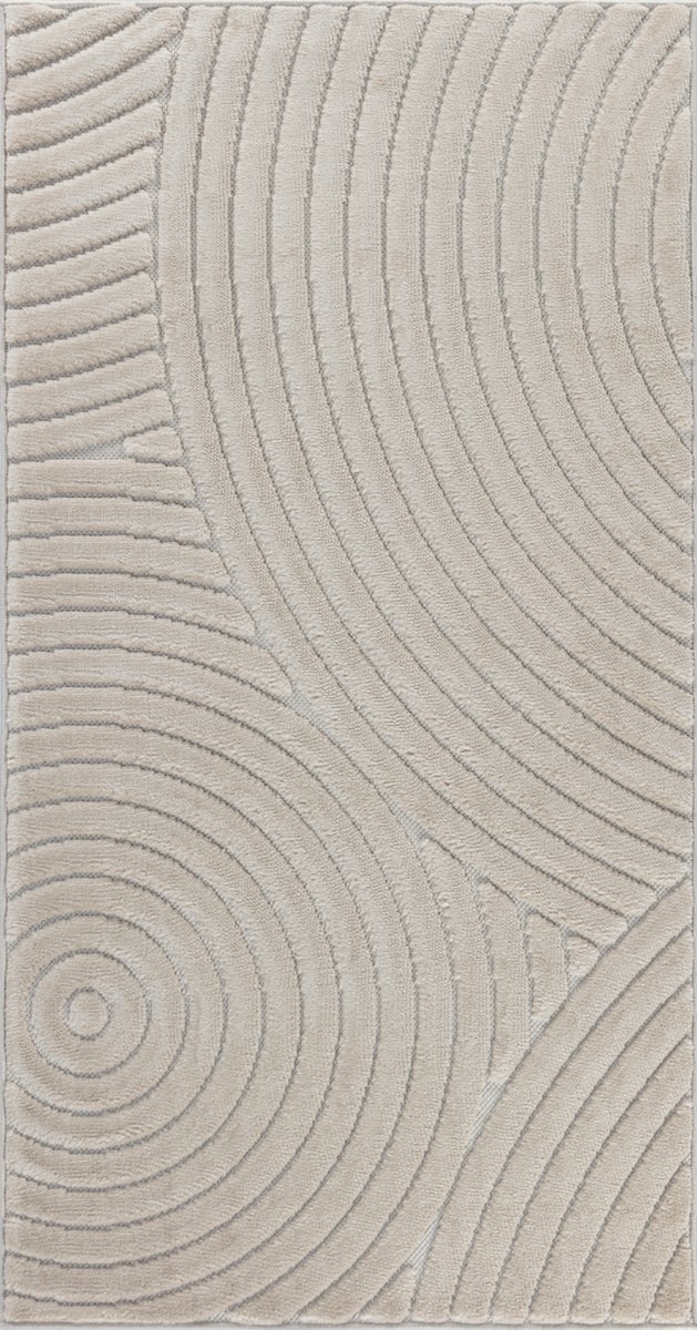 Moderner Skandinavischer Teppich für Innen-/Außenbereich - Beige - 80x150cm - KOANA