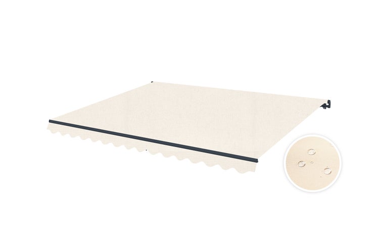 Beige einteilige Markise VECCHIO 4m x 3m - Premium-Canvas 320 g/m²