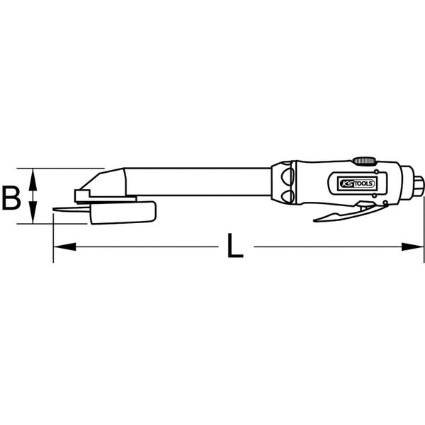 KS TOOLS 3/8 Druckluft-Stab-Trennschleifer 15.000U/min - 515.5475